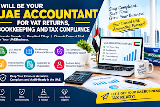 be your uae accountant for vat returns, bookkeeping and tax compliance