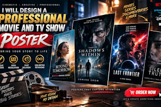 design a professional movie poster, TV show or series poster