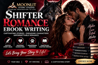 write a captivating shifter romance ebook with engaging characters