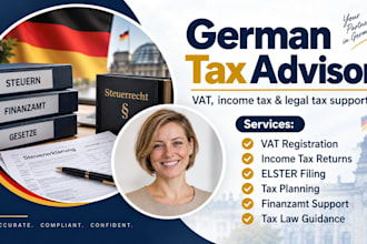 be your german tax lawyer and advisor for vat income tax and tax returns