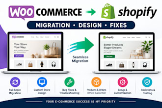 migrate woocommerce to shopify woocommerce website design, fix woocommerce
