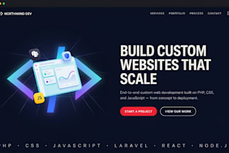 design complete custom website