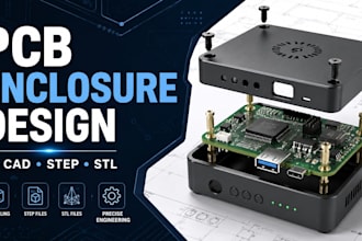 design a 3d pcb enclosure for your electronics project
