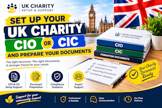 help set up your UK charity cio or cic and prepare your documents
