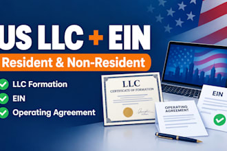 register your usa llc ein operationg agreement for resident and non resident