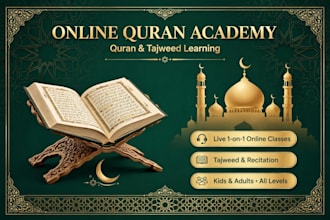 teach holy quran with tajweed, online quran tutor for kids