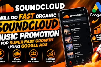 do fast organic soundcloud song promotion for super fast growth using google ads