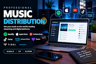 distribute your music to spotify apple music tiktok and all major platforms