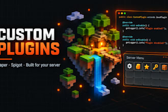 develop a custom minecraft plugin for your paper or spigot server
