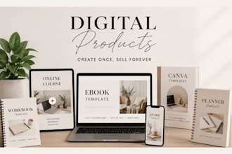 design a canva workbook, printable workbook, ebook and workbook template