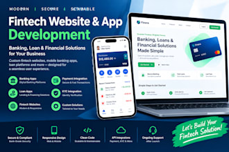 design a fintech website fintech app fintech banking loan app
