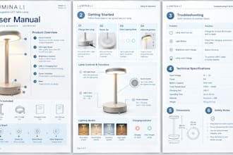 write your product manual with clear instructions and visual guides
