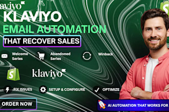 setup klaviyo email marketing flows ecommerce shopify store redesign volset