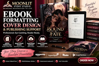 format your romance ebook and design a professional book cover