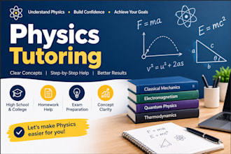 teach you physics, sound, optics, relativity, electronics