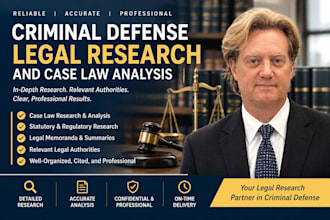 conduct criminal defense legal research and case law analysis