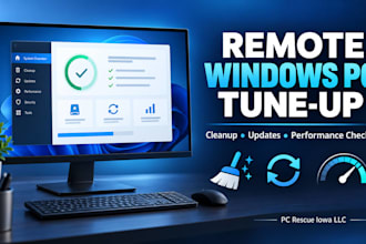 provide a remote windows PC tune up and cleanup