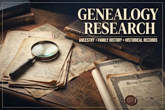 do genealogy research, ancestry research and family history research