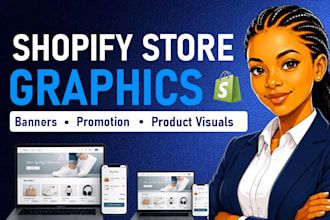 design professional shopify store graphics and banners