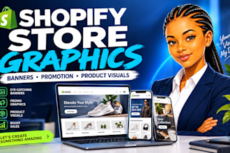 design professional shopify store graphics and banners