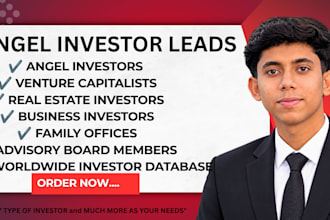 find active angel investors and build an investor email list