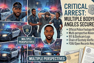 request foia and edit bodycam footage, crime video,