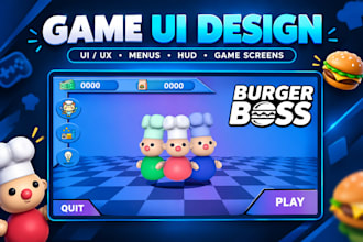 design and develop game UI in unity