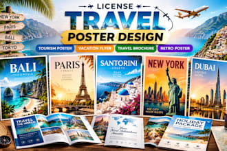 travel poster design tourism poster vacation flyer travel brochure retro poster
