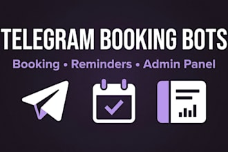 build a telegram booking bot for your business