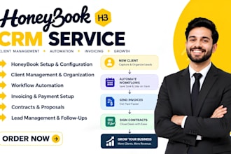 clean up honeybook crm and automation developer