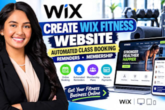 create wix fitness website automated class online booking reminders membership