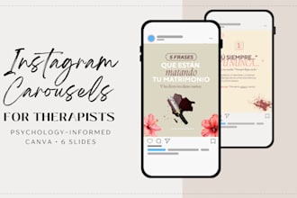 design instagram carousels for therapists and psychologists