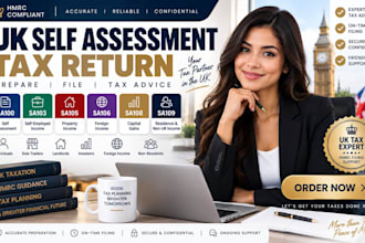 prepare UK self assessment tax return sa100 sa103 sa105 sa106 and tax advice