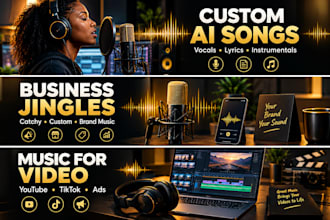 create a custom ai song with vocals, lyrics and instrumental