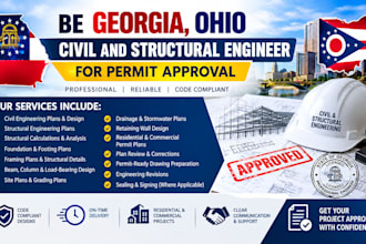 be georgia, ohio civil and structural engineer for permit approval