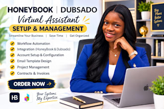 set up honeybook CRM, workflow automation, forms and onboarding