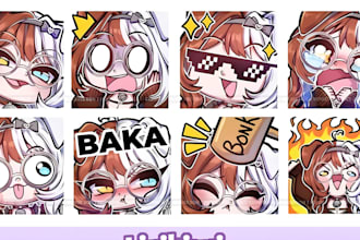 do custom twitch emotes chibi emotes animated emotes vtuber emotes twitch