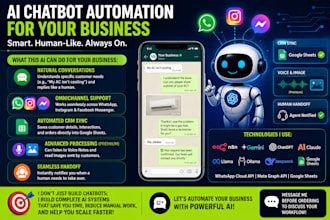 build an advanced ai chatbot for whatsapp, insta, messenger