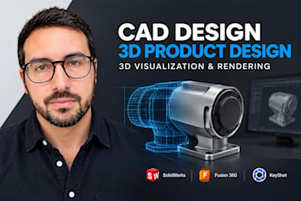 do cad design, 3d product design, 3d product visualization and 3d rendering