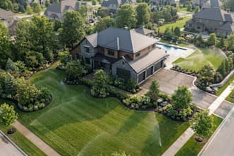 design usa residential irrigation plan with sprinkler and drip layout