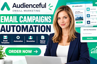 setup audienceful email campaigns automation email templates newsletter signup