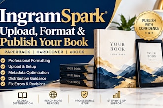 upload format and publish your book on ingramspark