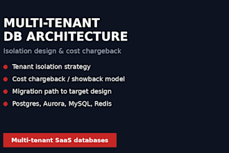 design multi tenant database architecture and a cost chargeback model