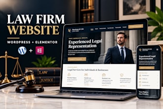 design professional law firm website in wordpress