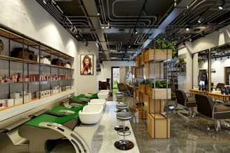 design your salon, spa, barbershop or beauty shop in realistic 3d