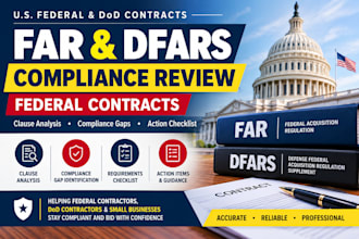 review your far and dfars compliance for federal contracts