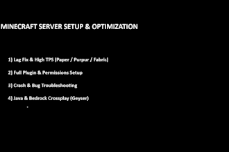setup and configure a high performance minecraft server on your vps