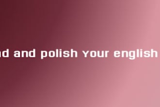 proofread and polish your english text naturally