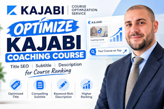 optimize your kajabi coaching course title, subtitle and description for SEO