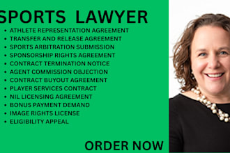 be your sports lawyer for athlete contracts,nil rights,transfers and arbitration
